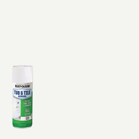 Rust-Oleum 12 Oz. Tub and Tile Aerosol Gloss White Refinishing Spray Paint