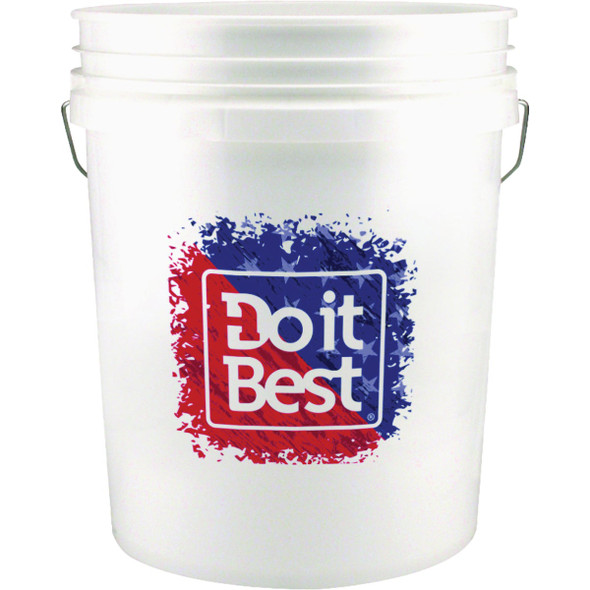 Do it Best 5 Gal. White Patriotic Bucket 05GDUSA1120 Pack of 10