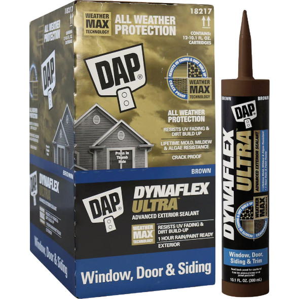 Dap Dynaflex Ultra 10.1 Oz. Brown Advanced Exterior Sealant for Window, Door & Siding