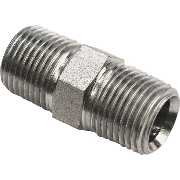 Apache 1/4 In. Male Pipe x 1/4 In. Male Pipe Hydraulic Hose Adapter 39035442