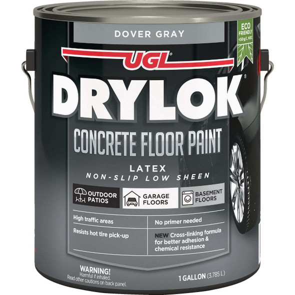 Drylok Low VOC Concrete Floor Paint Dover Gray, 1 Gal. 832779