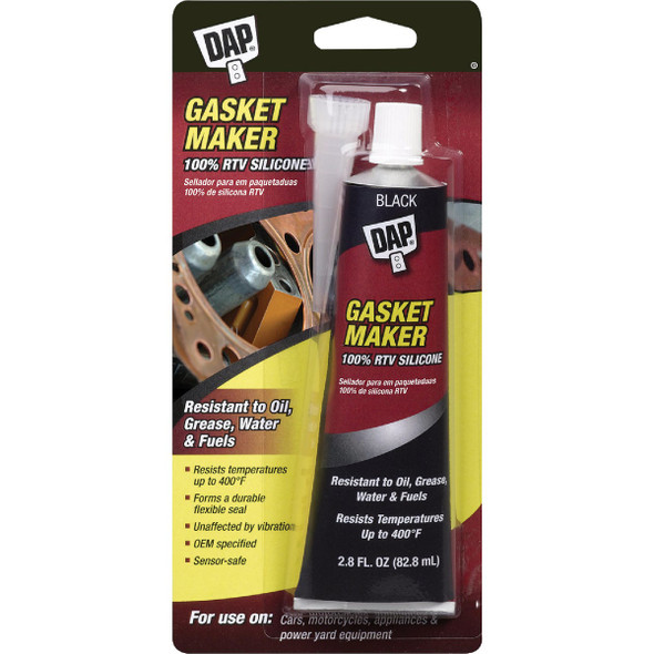 Dap 2.8 Oz. Gasket Maker 100% RTV Silicone Sealant 7079800754