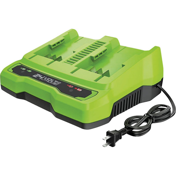 Greenworks 24V 4A Dual Port Charger 2961702