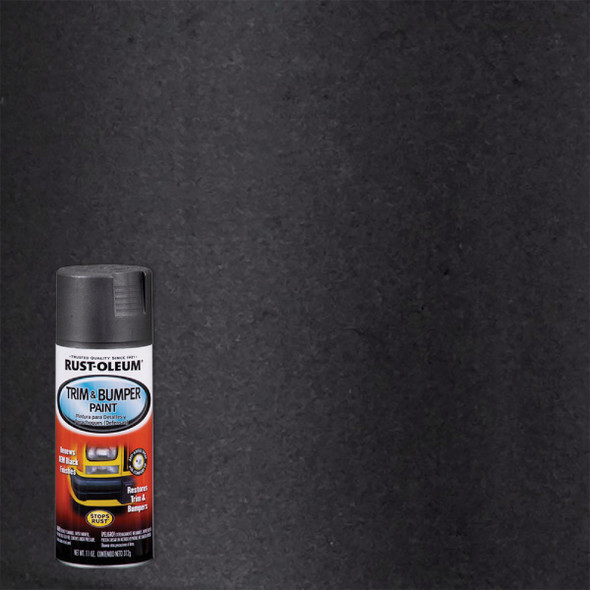 Rust-Oleum Stops Rust Automotive Trim & Bumper Spray Paint, 11 Oz., Matte Black
