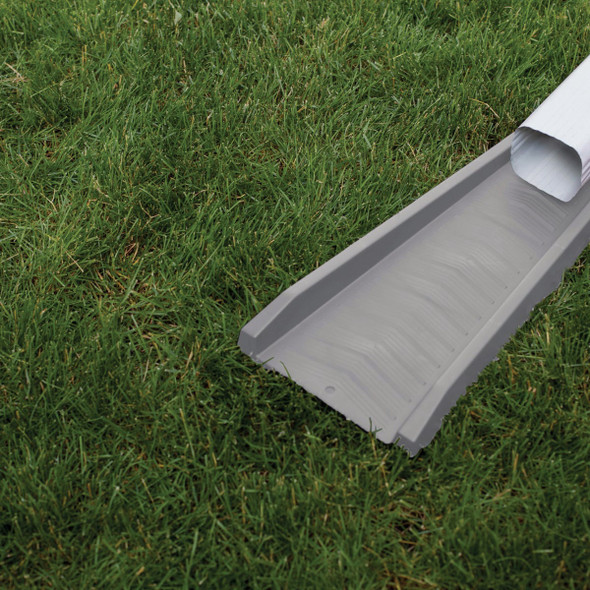 Master Mark 11 In. W. x 2.25 In. H. x 24 In. L. Gray Chevron Splash Block