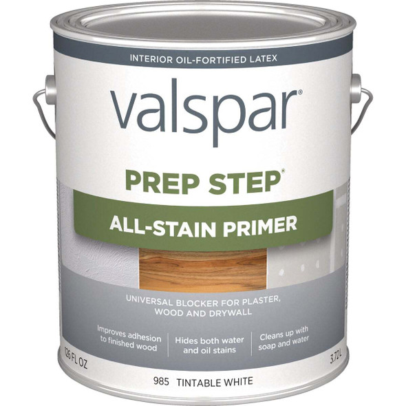 Valspar Prep Step 1 Gal. White All Stain Primer (Acrylic Alkyd) 044.0000985.007
