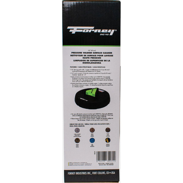 Forney 16 In. Pressure Washer Surface Cleaner for Electric Pressure Washer Forney 16 In. Pressure Washer Surface Cleaner for Electric Pressure Washer