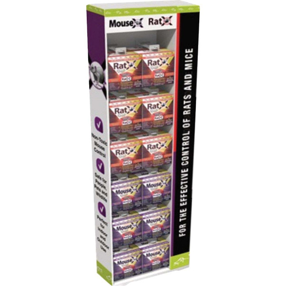 RatX & MouseX Throw Pack Mouse & Rat Poison Display, 36-Piece 4151RM