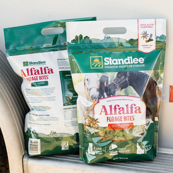 Standlee Premium Western Forage 5 Lb. Star Anise Flavored Alfalfa Forage Bites 1175-41010-0-0 713427
