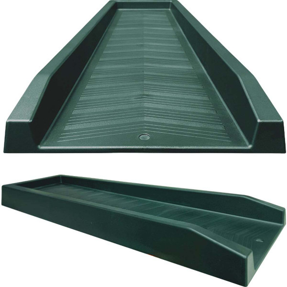 Master Mark 11 In. W. x 2.25 In. H. x 24 In. L. Green Chevron Splash Block 30712
