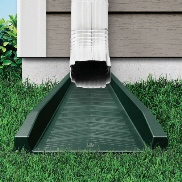 Master Mark 11 In. W. x 2.25 In. H. x 24 In. L. Green Chevron Splash Block 30712 752450
