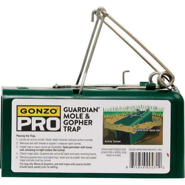 Gonzo Pro Guardian Box Design Mole & Gopher Trap Gonzo Pro Guardian Box Design Mole & Gopher Trap