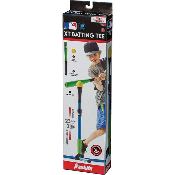 Franklin MLB 25 to 34.75 In. Youth Batting Tee with Bat & Ball 64060C1 747185