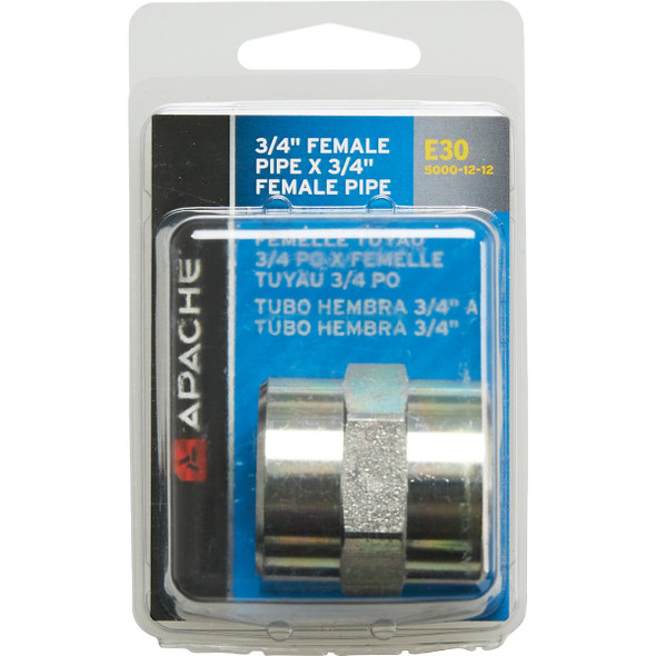 Apache 1/2 In. Female Pipe x 1/2 In. Female Pipe Hydraulic Hose Adapter