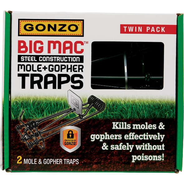 Gonzo Big Mac Steel Wire Mechanical Gopher Trap (2-Pack)