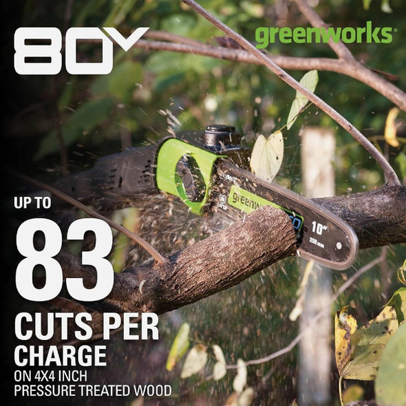Greenworks 80V 10 In. Brushless Pole Saw (Tool Only)