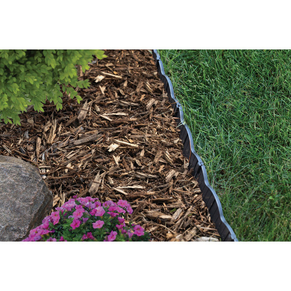 Master Mark Dig-Free 6 In. H. x 20 Ft. L. Black Poundable Lawn Edging Master Mark Dig-Free 6 In. H. x 20 Ft. L. Black Poundable Lawn Edging
