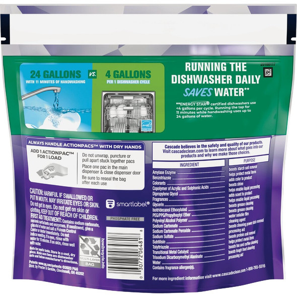 Cascade Platinum Plus Action Pacs Dishwasher Detergent (11-Count) 3077206481 636861