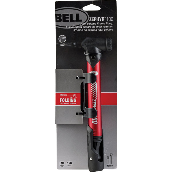 Bell Zephyr 100 Schrader/Presta Bicycle Frame Pump 7158889