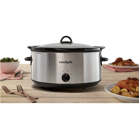 Crock-Pot 8 Qt. Black Manual Slow Cooker 2133113 634103