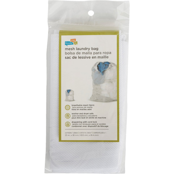 Whitmor 24 In. x 36 In. White Mesh Laundry Bag Whitmor 24 In. x 36 In. White Mesh Laundry Bag