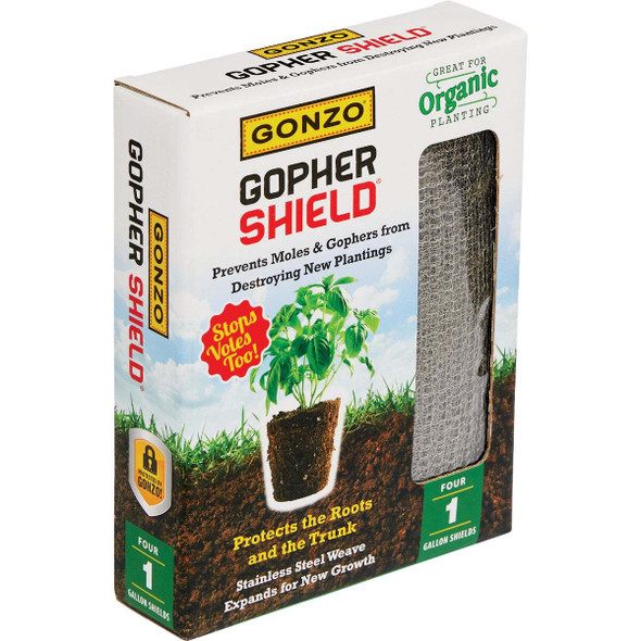 Gonzo Gopher Shield 1 Gal. Stainless Steel Weave Plant Protector (4-Pack) 5007