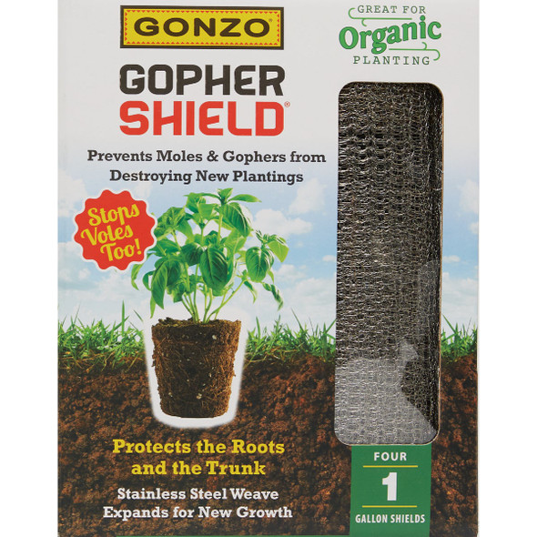 Gonzo Gopher Shield 1 Gal. Stainless Steel Weave Plant Protector (4-Pack) 5007 727485