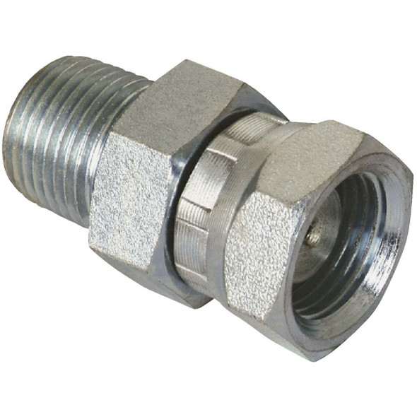 Apache 3/4 In. Male Pipe x 3/4 In. Female Pipe Swivel Hydraulic Hose Adapter
