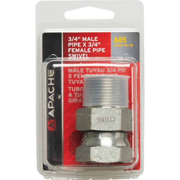 Apache 3-4 In. Male Pipe x 3-4 In. Female Pipe Swivel Hydraulic Hose Adapter 39004450 717218