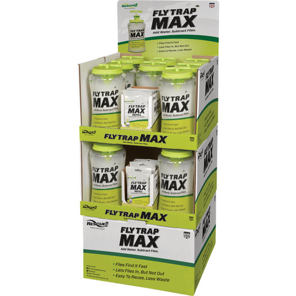 Rescue Fly Trap Max Reusable Fly Trap Floor Display FTM-R-FD16 RSC