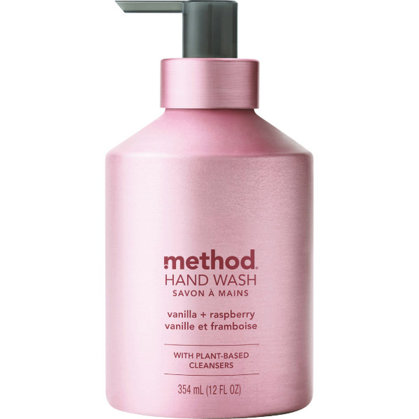 Method 12 Oz. Vanilla + Raspberry Gel Hand Wash 10571 Method 12 Oz. Vanilla + Raspberry Gel Hand Wash 10571