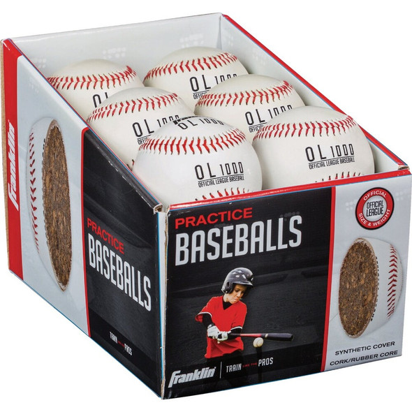 Franklin Practice Official Size Baseball 1538D12 709462