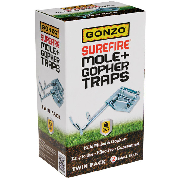 Gonzo Surefire Cinch Mole & Gopher Trap (2-Pack) 5005