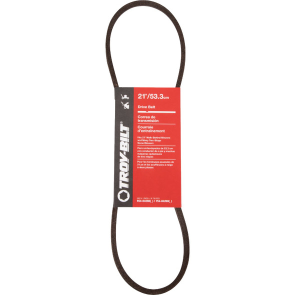 Troy-Bilt 21 in. Drive Belt for Walk-Behind Mowers and Snow Blowers 490-501-Y005