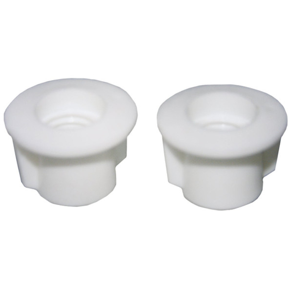 Lasco 7/16" White Plastic Toilet Seat Bolt, Includes Nuts and Washers 14-1065