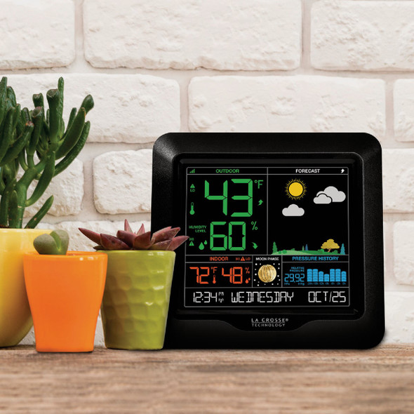 La Crosse Technology Wireless Color Weather Station with Backlight & Forecast 308-1416 630578