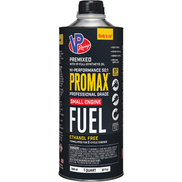 VP Racing Fuels Pro-Max 1 Qt. 50:1 Premixed Small Engine Fuel 6835