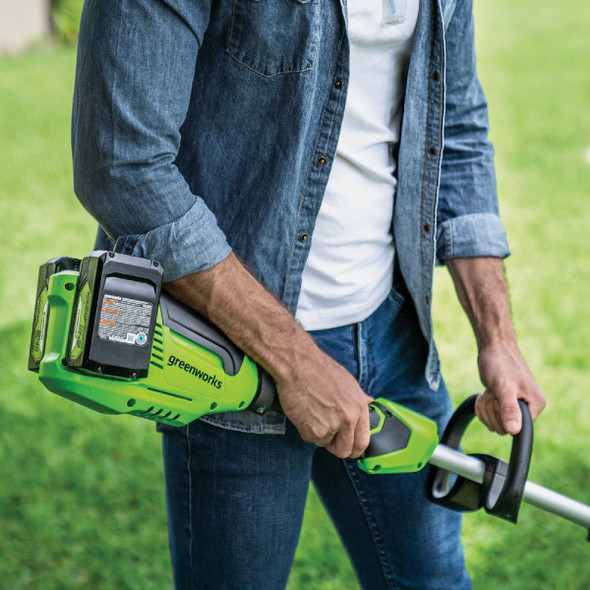 Greenworks 24V (2 x 24V) 8 In. Brushless Edger with (2) 4.0 Ah Batteries &Charger