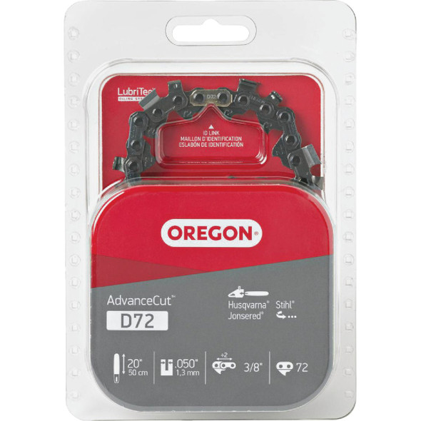 Oregon AdvanceCut 20 In. 72-Link Chainsaw Chain D72