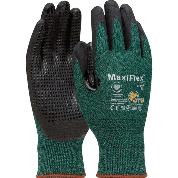 MaxiFlex Men's Large Nitrile Coated Cut Resistant Glove 34-8443T/LVPD30
