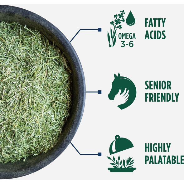 Standlee Premium Western Forage 25 Lb. Premium Timothy Grass Chopped Hay Horse Feed