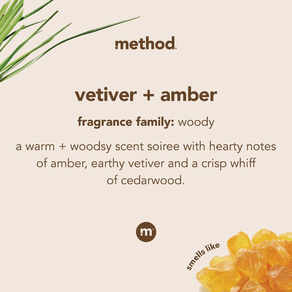 Method 12 Oz. Vetiver+ Amber Gel Hand Wash 10570 613155