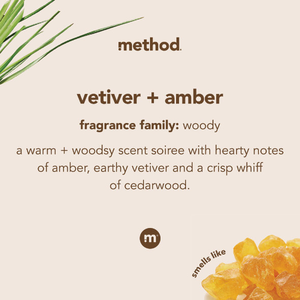 Method 12 Oz. Vetiver+ Amber Gel Hand Wash