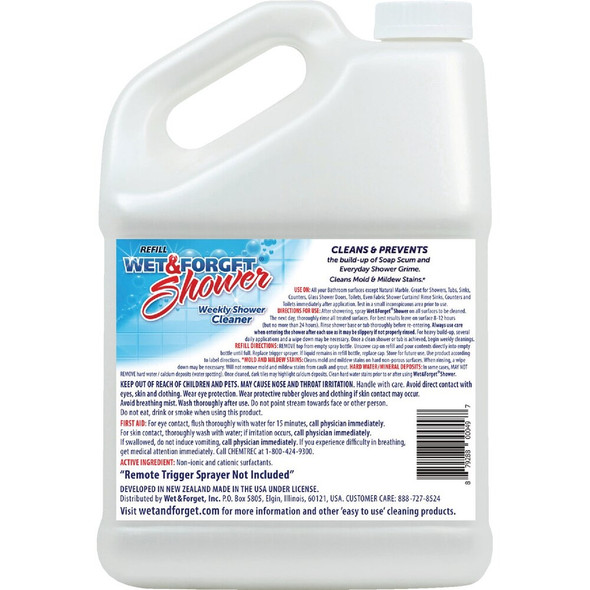 Wet & Forget 1 Gal. Soft Vanilla Scent Weekly Shower Refill 801128 649810