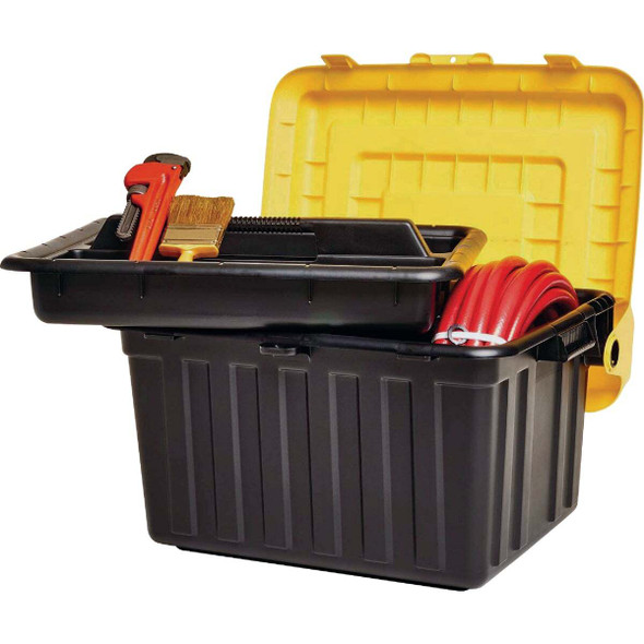 Durabilt Black & Yellow Tote Locker with Tray  0441BKYL.02