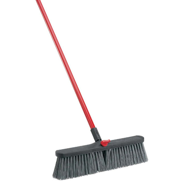 Libman 18 In. x 64 In. Steel Handle Rough Surface Push Broom 878