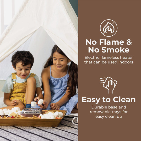 Nostalgia Indoor Electric Stainless Steel S'mores Maker Nostalgia Indoor Electric Stainless Steel S'mores Maker