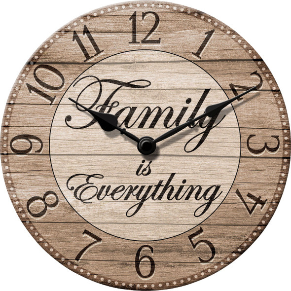 Westclox 11 In. Family Is Everything Wall Clock 33348