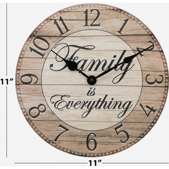 Westclox 11 In. Family Is Everything Wall Clock