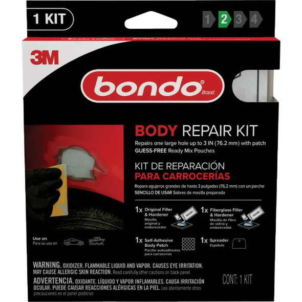 Bondo 2 Oz. Ready Mix Body Repair Kit BRKIT-2PK-ES Bondo 2 Oz. Ready Mix Body Repair Kit BRKIT-2PK-ES